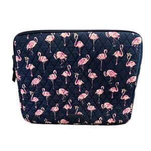 Vera Bradley Flamingo Laptop Case Quilted Padded Sleeve